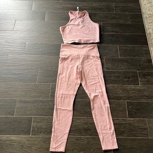 Balance Collection Light Pink Bra and Legging Set Size Small